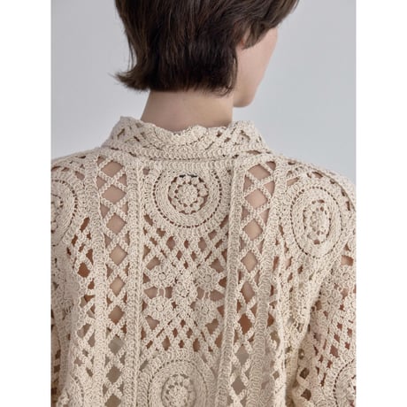《予約販売》crochet mannish shirt_nb0398