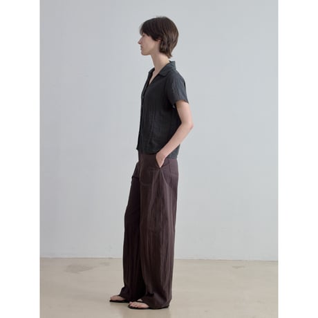【NOKCHA original】material mannish pants/burgundy_np1272
