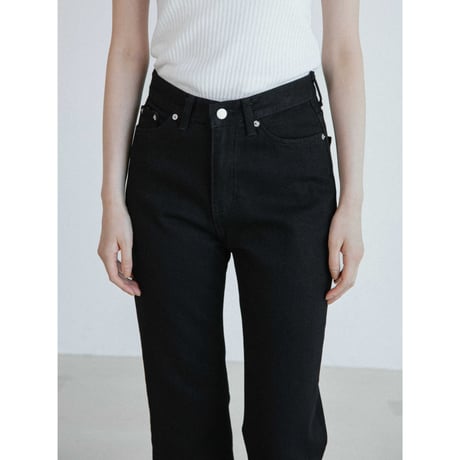 《予約販売》straight cotton black pants_np1286