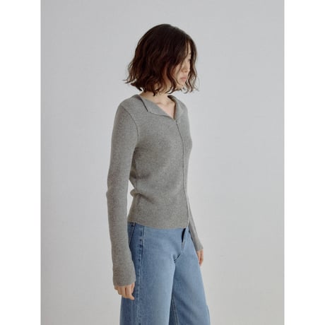 《予約販売》décolleté knit tops/2colors_nt2708