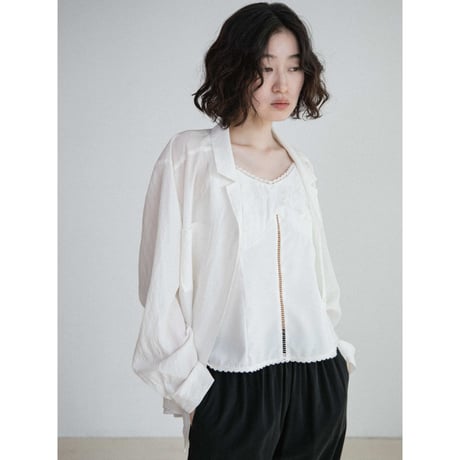 《予約販売》open collar washer shirt/3colors_nb0430