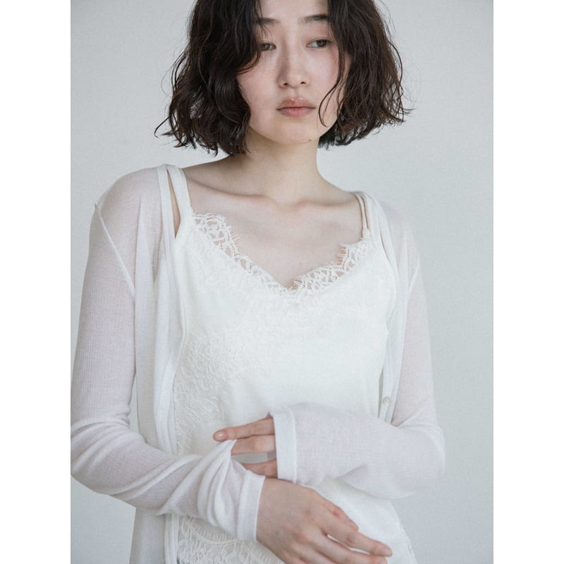 予約販売》lacy velours camisole/2colors_nt2656 | NO