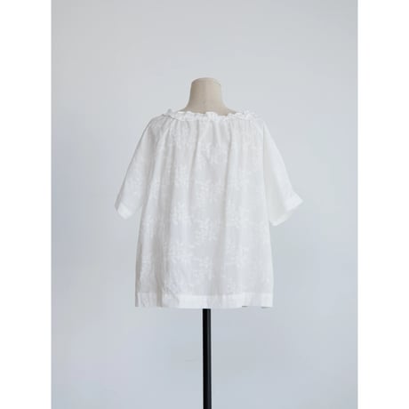 《予約販売》lacy neck accent blouse_nb0422