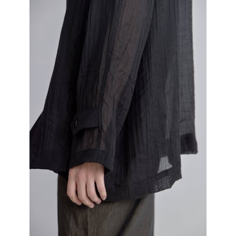 《予約販売》raglan sleeve sheer shirt jacket/2colors_no0538
