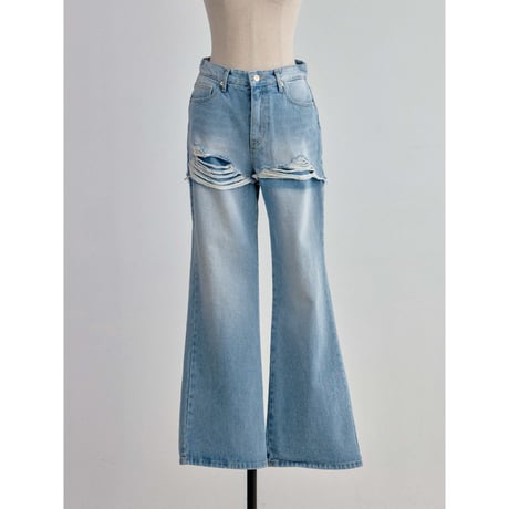 《予約販売》docking damage jeans_nj0194