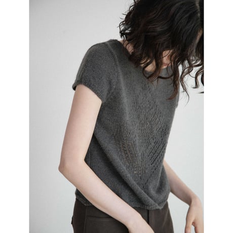 《予約販売》punching knit tops/2colors_nt2674
