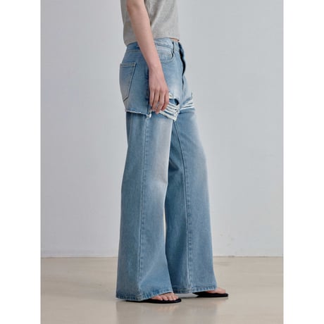 《予約販売》docking damage jeans_nj0194