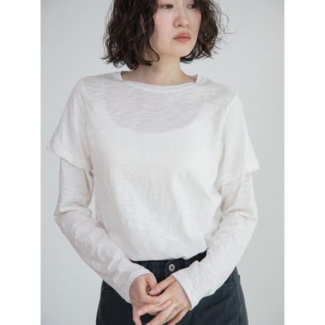 《予約販売》material docking tops/2colors_nt2688