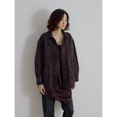 《予約販売》ashed denim jacket/2colors_no0542