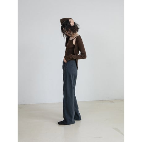 《予約販売》silhouette pigment pants/2colors_np1336