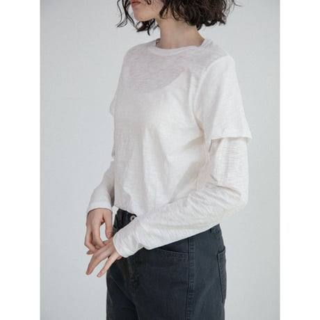 《予約販売》material docking tops/2colors_nt2688