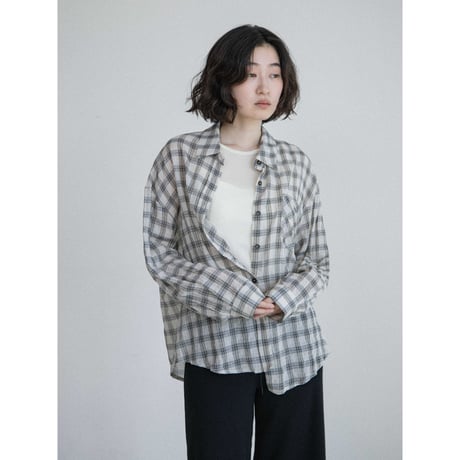 《予約販売》mannish 2way check shirt/2colors_nb0425