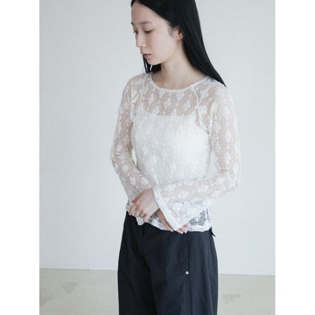 《予約販売》jacquard accent knit tops/2colors_nt2650