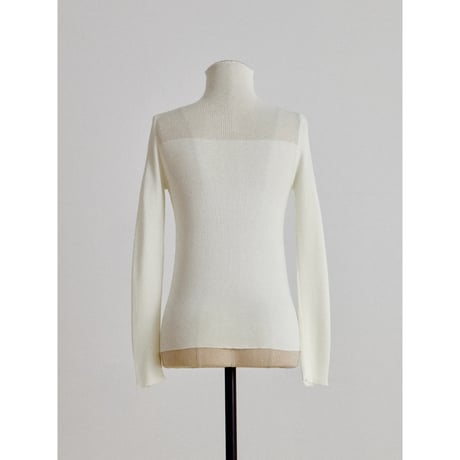 《予約販売》soft sheer knit tops/4colors_nt2709