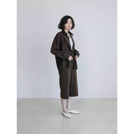 《予約販売》material satin over shirt_nb0424
