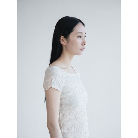 《予約販売》jacquard accent stretch tops/2colors_nt2649