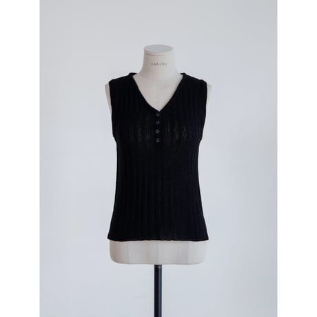 《予約販売》summer knit lib tank top/2colors_nt2617