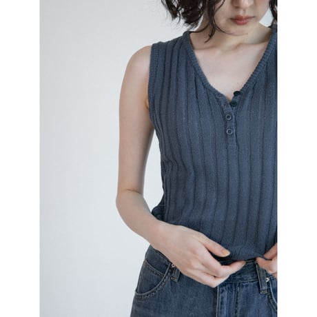 《予約販売》summer knit lib tank top/2colors_nt2617