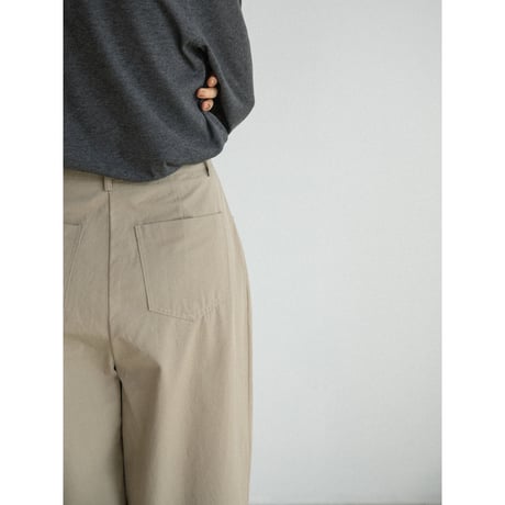 《予約販売》two tuck cotton wide pants/2colors_np1293