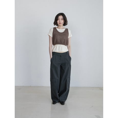 《予約販売》silhouette painter twill pants/2colors_np1321