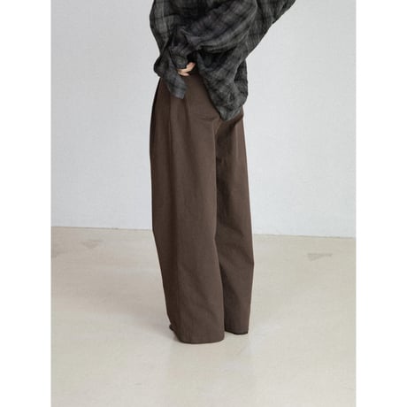 《予約販売》two tuck cotton wide pants/2colors_np1293