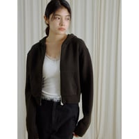 【NOKCHA original】wool blend zipup hoodie/deep brown,charcoal_nt2666