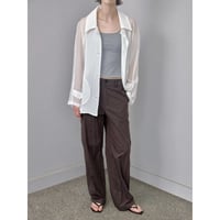 《予約販売》raglan sleeve sheer shirt jacket/2colors_no0538