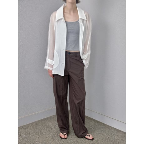 《予約販売》raglan sleeve sheer shirt jacket/2colors_no0538
