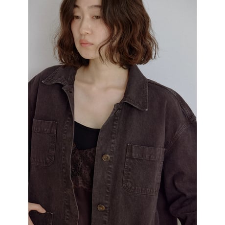《予約販売》ashed denim jacket/2colors_no0542