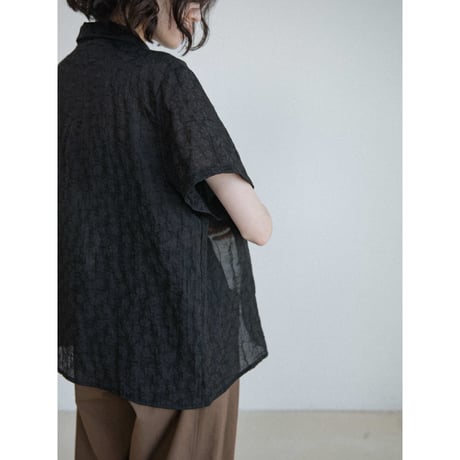 《予約販売》jacquard pattern shirt/2colors_nb0423