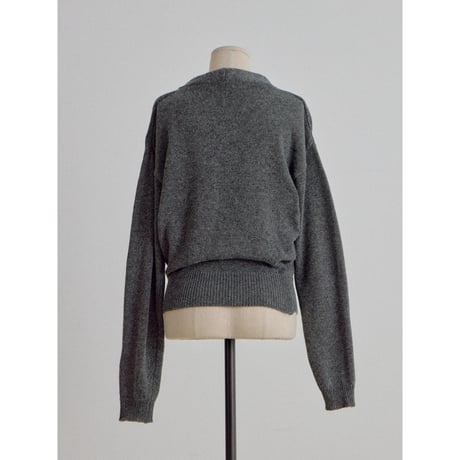 《予約販売》cache-coeur minimal knit tops/2colors_nt2707