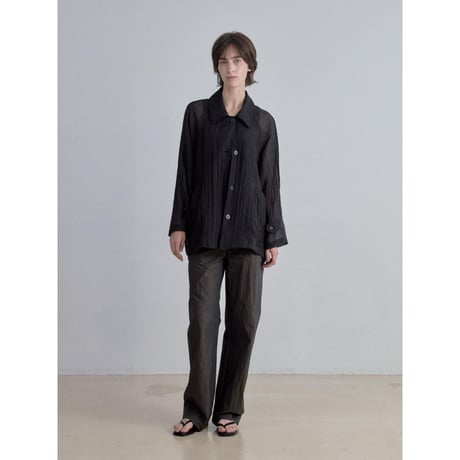 《予約販売》raglan sleeve sheer shirt jacket/2colors_no0538