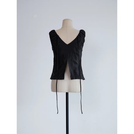 《予約販売》glossy back accent sleeveless/2colors_nb0416