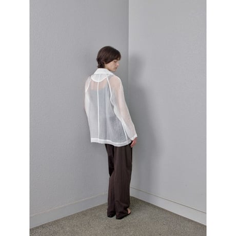《予約販売》raglan sleeve sheer shirt jacket/2colors_no0538