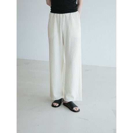 《予約販売》jacquard accent easy wide pants/2colors_np1307