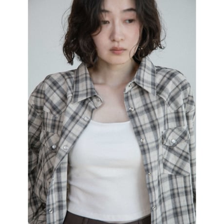 《予約販売》western check shirt/2colors_nb0426