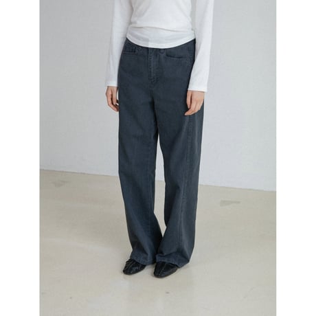 《予約販売》silhouette pigment pants/2colors_np1336