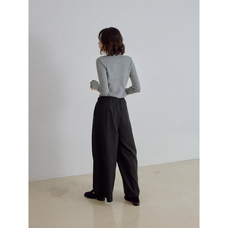 《予約販売》tuck accent rich wide pants/2colors_np1340