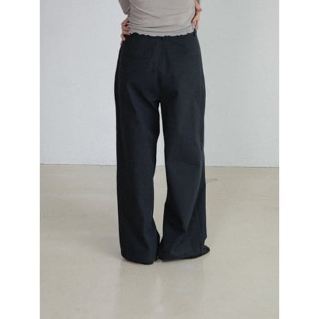 《予約販売》one tuck wide cotton pants/2colors_np1289