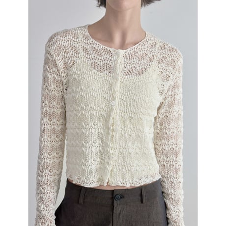 《予約販売》summer knit jacquard cardigan_nt2610