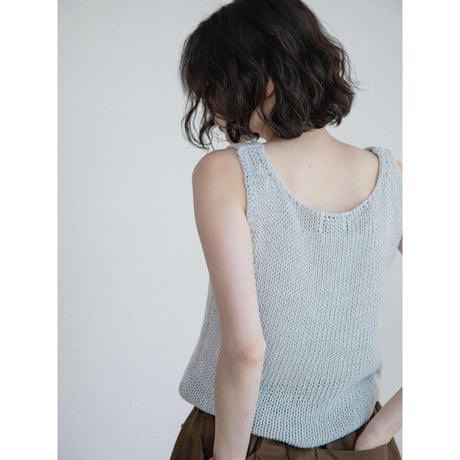 《予約販売》thick linen knit vest/2colorss_nt2659