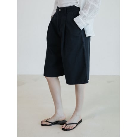 《予約販売》cotton half navy pants_np1280