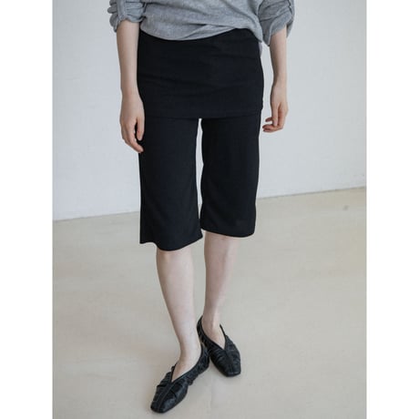《予約販売》skirt docking half leggings/2colors_np1315