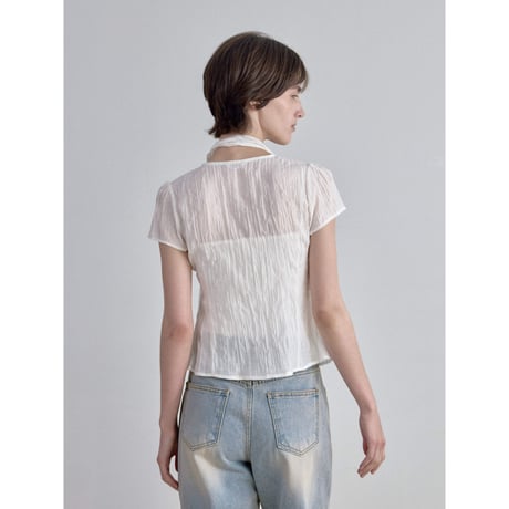 《予約販売》tie & rincl blouse/2colors_nb0396