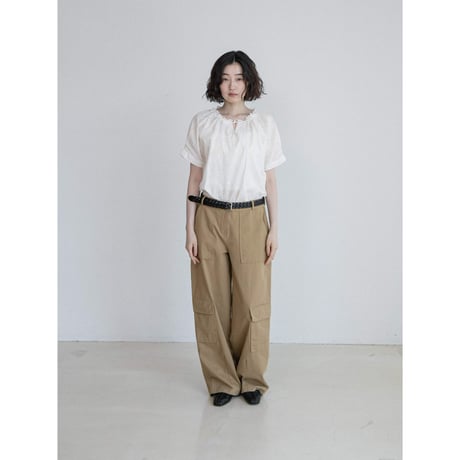 《予約販売》lacy neck accent blouse_nb0422