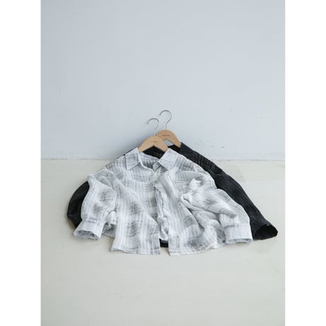 《予約販売》check sheer over shirt/2colors_nb0419