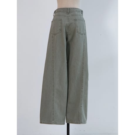 《予約販売》silhouette pigment pants/2colors_np1336