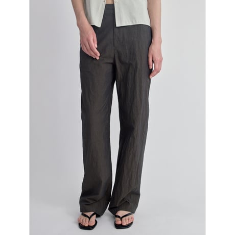 【NOKCHA original】material mannish pants/charcoal brown_np1273