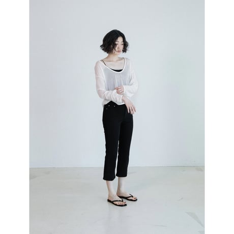 《予約販売》middle length stretch pants/2colors_np1288