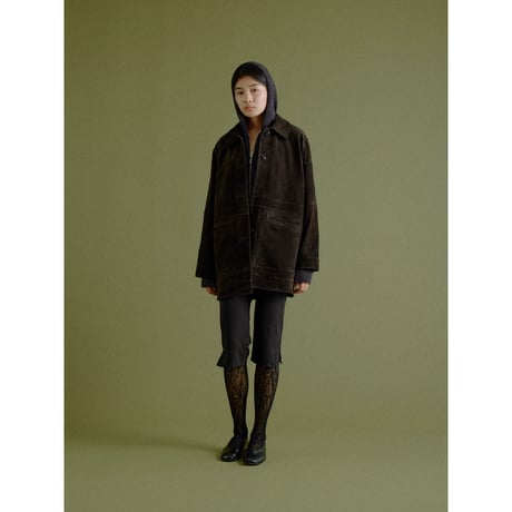- AUTHENTIC series - real suède rich jacket/brown_an0063